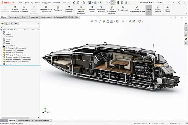 Boat 3d cad model