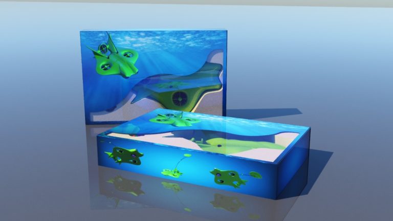 Дизайн упаковки подводного дрона, третий вариант 02