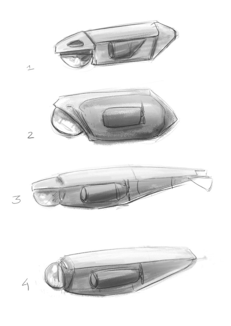 Эскизы подводных дронов​ 03