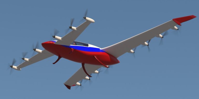 3D модель самолета с вертикальным взлетом и посадкой 04