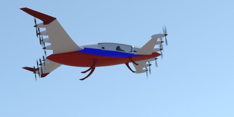 3D модель самолета с вертикальным взлетом и посадкой 05