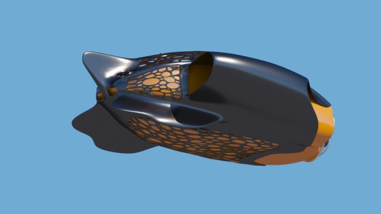 3D модель подводного дрона​, итоговый вариант 03