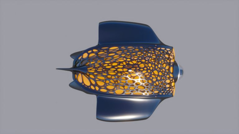 3D модель подводного дрона​, итоговый вариант 04
