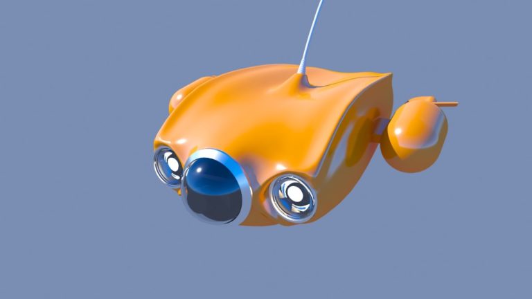 3D модель подводного дрона​ 09