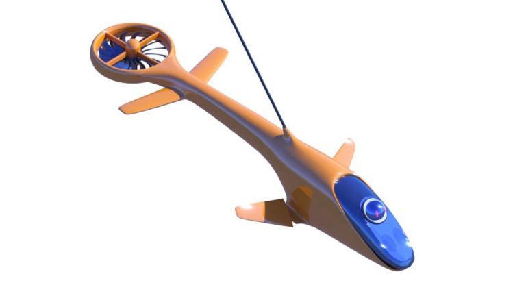 3D модель подводного дрона, первый вариант 02