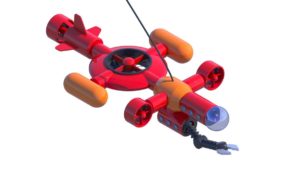 3D модель подводного дрона, второй вариант 02