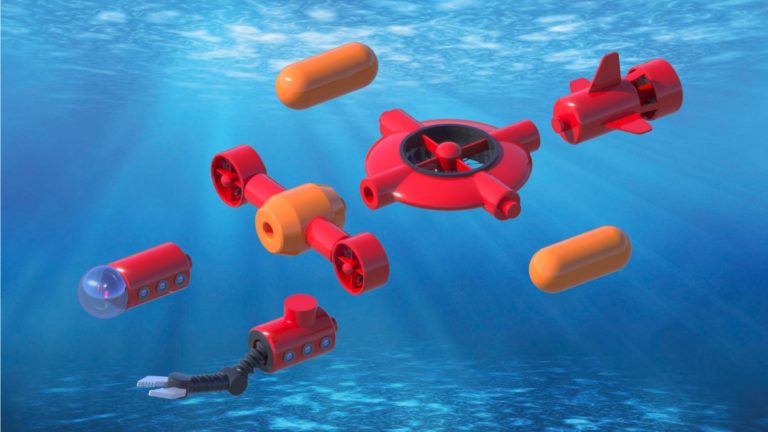 Визуализация подводного дрона, второй вариант 01