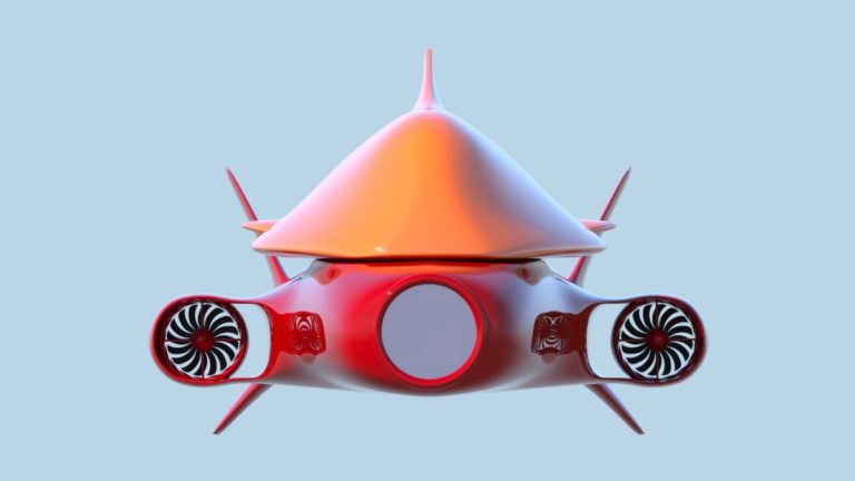 3D модель подводного дрона, итоговый вариант 03