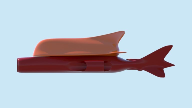 3D модель подводного дрона, итоговый вариант 04