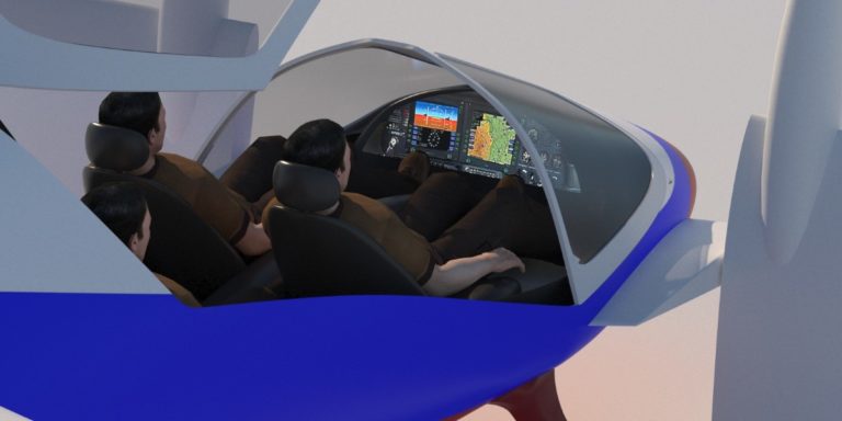 3D модель самолета с вертикальным взлетом и посадкой 02