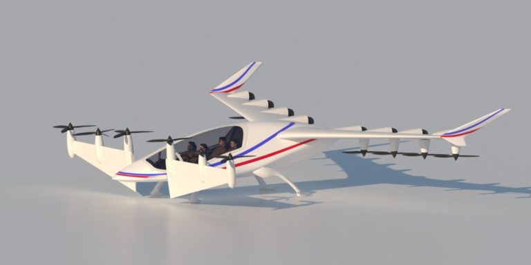 Итоговый вариант самолета с вертикальным взлетом и посадкой 05