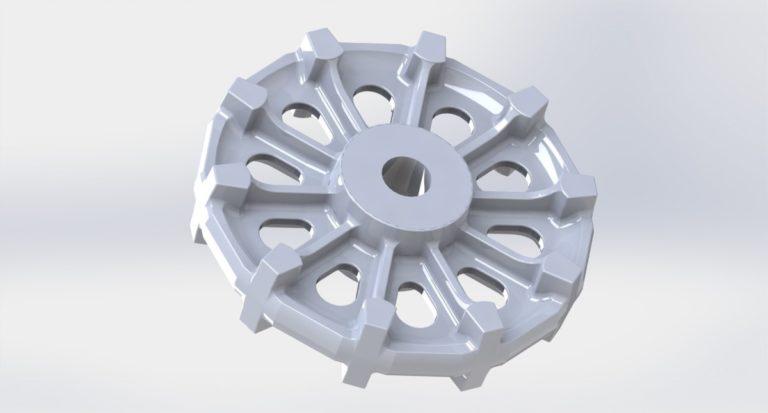 3D CAD модель колесо экскаватора