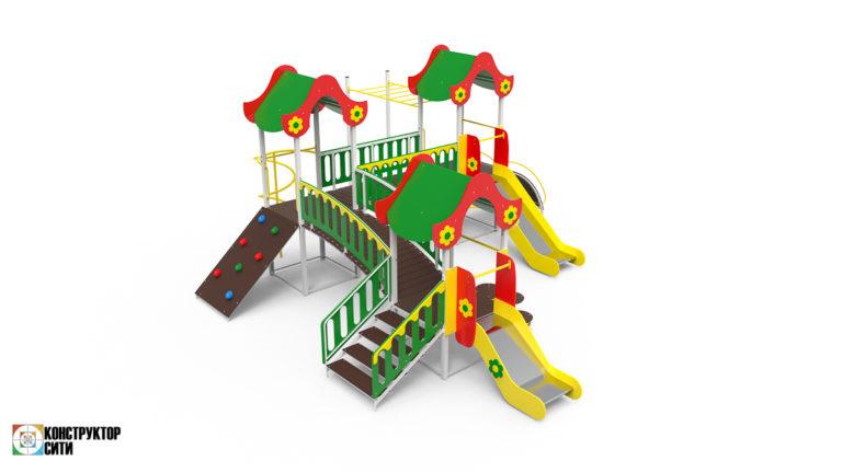 3D модель детского игрового комплекса ​02