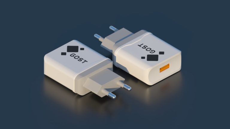 3D модель USB зарядки