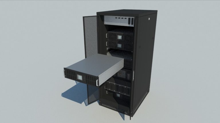 3D модель Сервер Шкаф 02