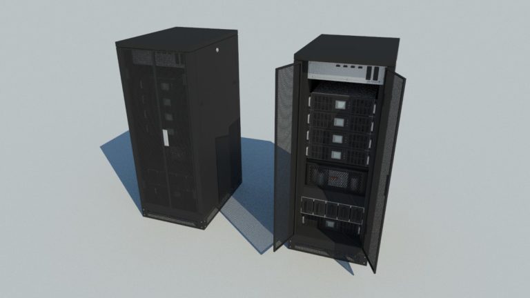 3D модель Сервер Шкаф 03