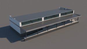 3D модель здания СКИФ 08