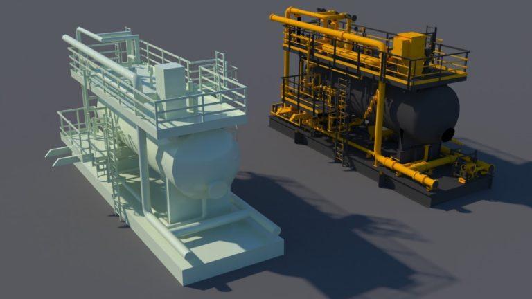 3D модель нефтяное оборудование 03