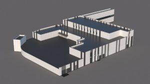 3D модель здания СКИФ 04