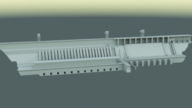 3D модель Красноярской ГЭС 03