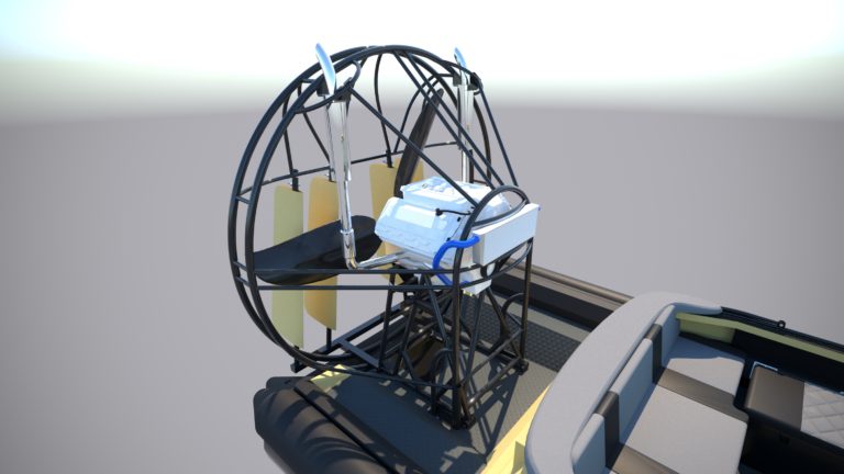 3D модель аэролодки 06