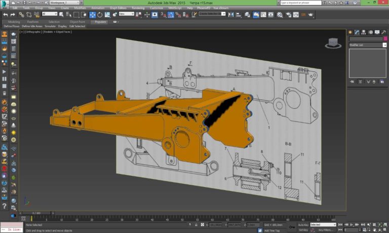 Процесс 3D моделирования трактора четра 02