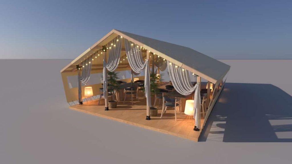 3D модель палатки 01