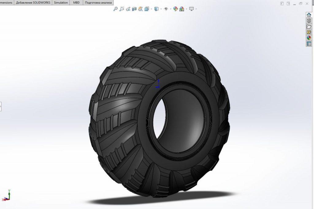 3D CAD модель колесо 01
