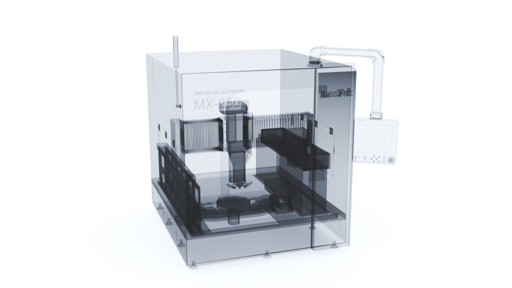 3D модель промышленного принтера рентгеновский вид 02