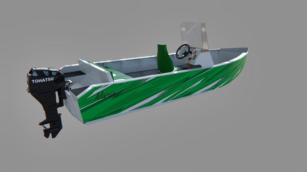 Дизайн цветовой лодки из ПНД​ 14