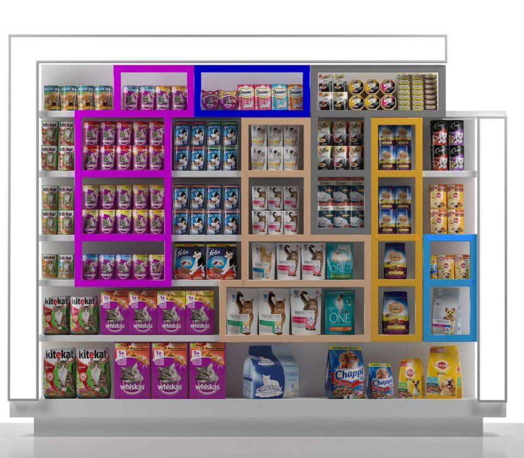 3D модели стендов и полок для выкладки товаров для магазинов​ 02