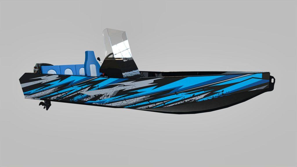 Дизайн цветовой лодки из ПНД​ 02