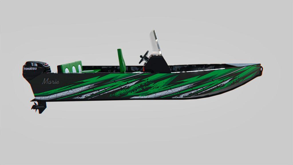 Дизайн цветовой лодки из ПНД​ 08