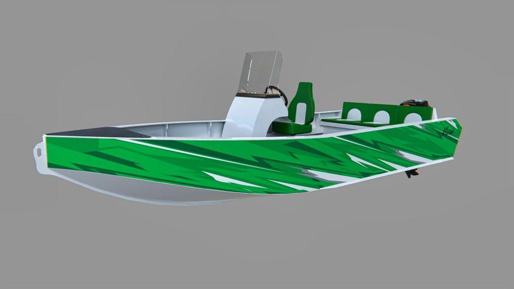 Дизайн цветовой лодки из ПНД​ 11