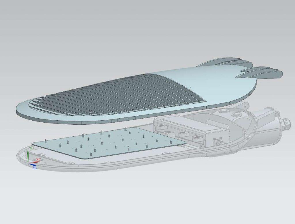 3D CAD модель уличный светодиодный светильник 05